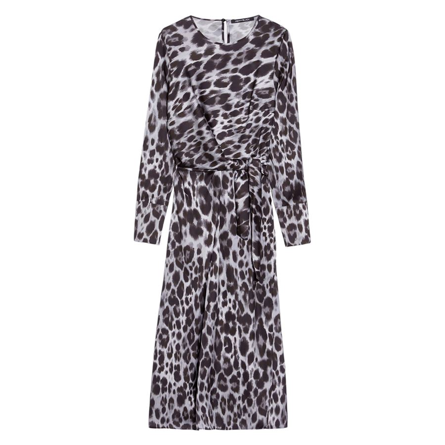 Abito midi in raso a fantasia Penny Black | 2421226063200001
